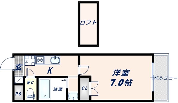 ヴィアルシティ深江の物件間取画像